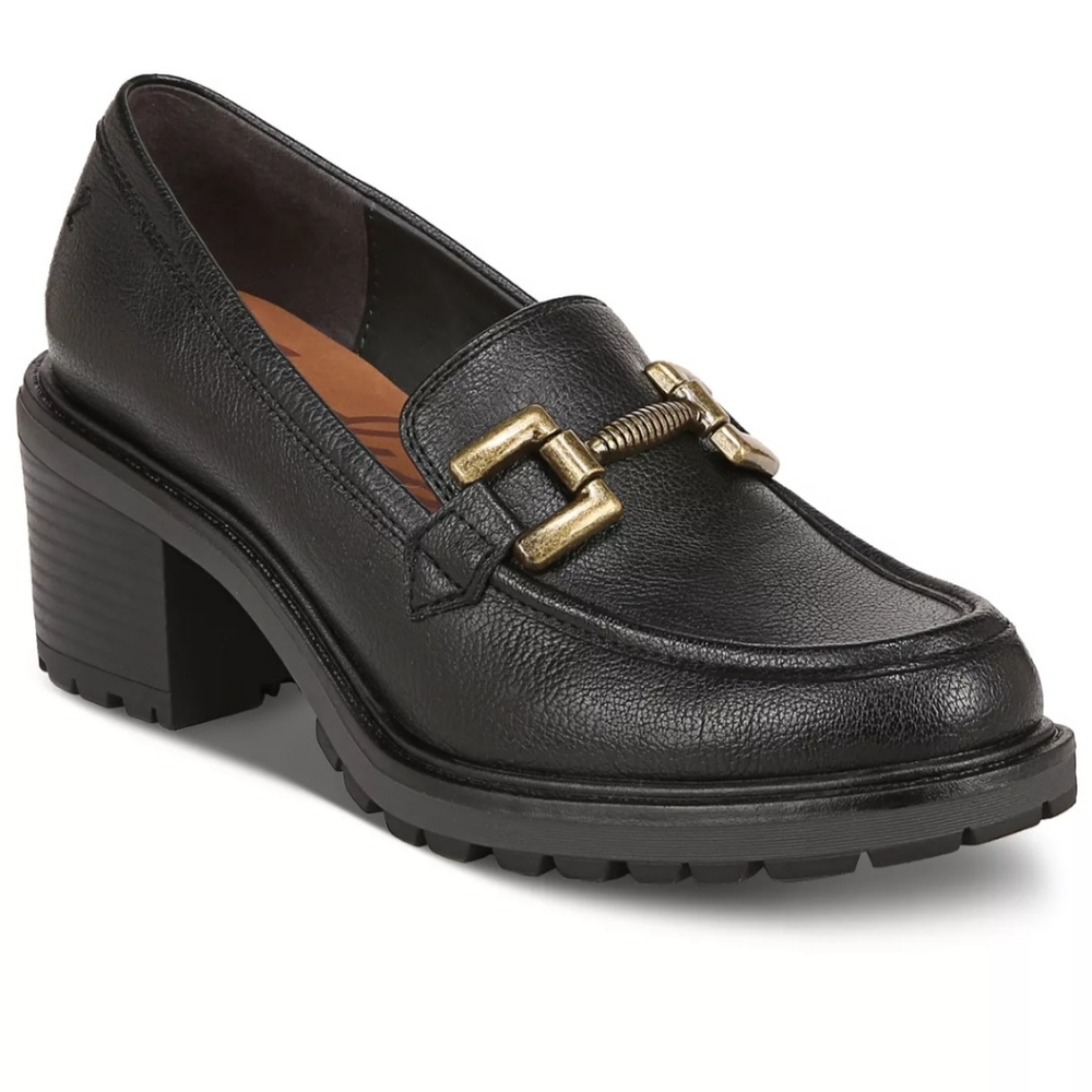Zodiac Black Gemma Lug Sole Loafers 9.5 New Without Box